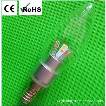 3W E12, E14, E17, B15 LED candle bulb